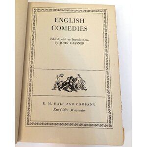 English Comedies E.M.Hale & Company Eau Claire John Gassner Acceptable Condition
